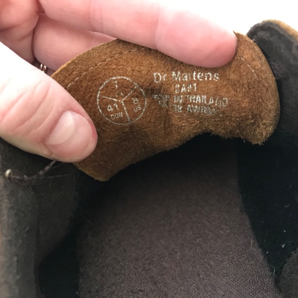 Dr Martens Mens Brown Leather Lace Up Shoes sz 8 - Picture 7 of 7